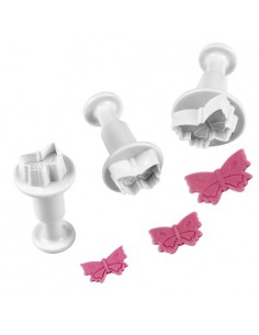 Set 3 cortadores mini mariposas