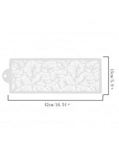 Stencil Plumas de pavo real 2