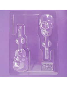 Molde Calaveras para piruletas 2