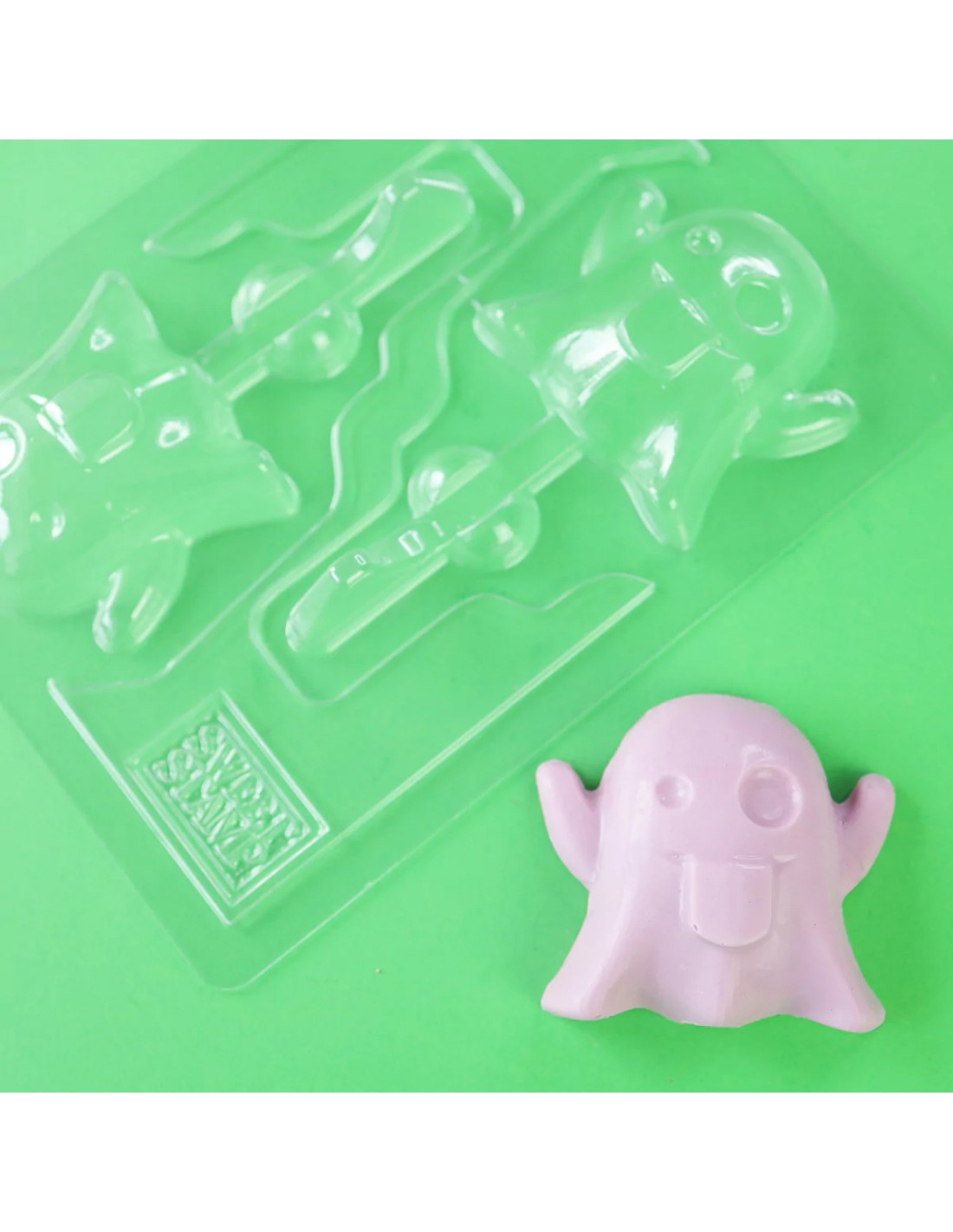 Molde piruletas fantasma Molde piruletas fantasma