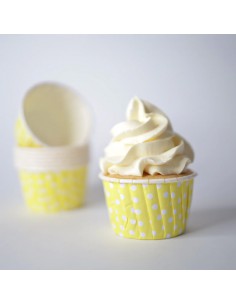 Cápsulas amarillas lunares blancos con pliegues Sweet Stamp