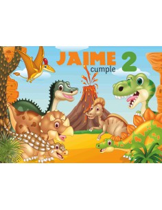 Papel de azúcar dinosaurios personalizado
