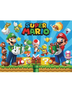 Papel de azúcar rectangular Super Mario