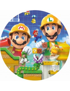 Papel de azúcar Super Mario y Luigi