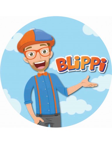 Papel de azúcar tarta Blippi