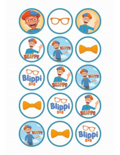Papel de azúcar Blippi para galletas