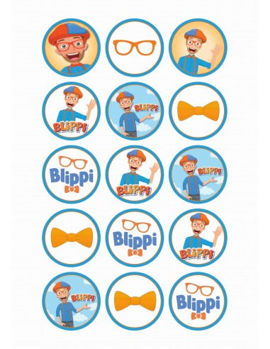 Papel de azúcar Blippi para galletas