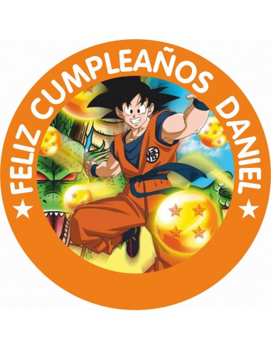 Papel de azúcar Goku personalizado