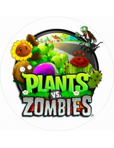 Papel de azúcar Plantas Vs Zombies