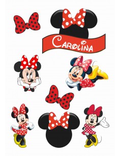 Papel de azúcar figuras Minnie Mouse