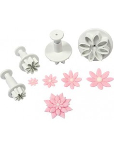 Set 4 cortadores margaritas