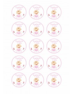 Papel de azúcar bautizo para galletas
