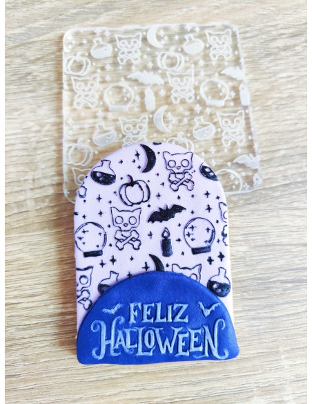 Sello Textura Halloween para galletas