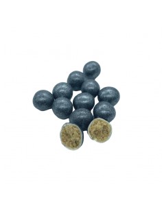 Bolas de chocolate con cereales negras