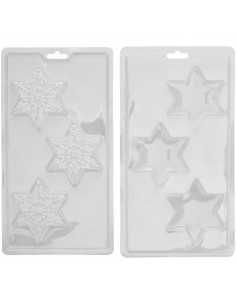 Molde Copos de Nieve 3D para chocolate caliente 2