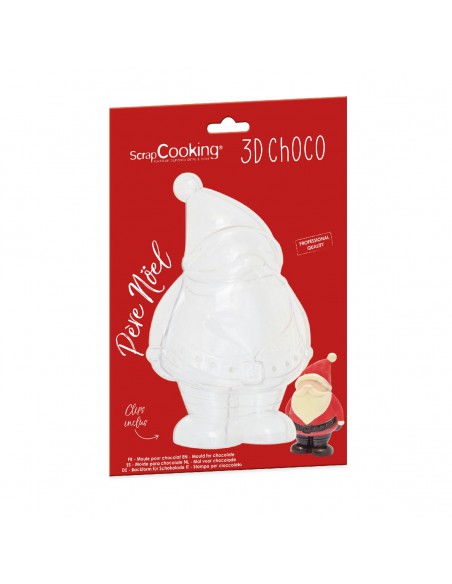 Molde Papá Noel 3D para chocolate