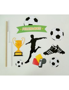 Toppers Fútbol Cartulina