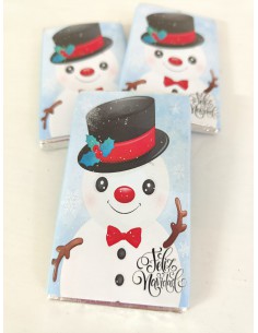 Chocolatina Muñeco de Nieve