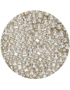 Perlas comestibles plateadas 8 mm FunCakes