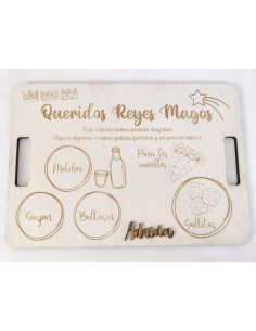 Bandeja Reyes Magos con nombre 2