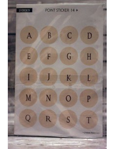 Pegatinas círculos letras y mensajes 2