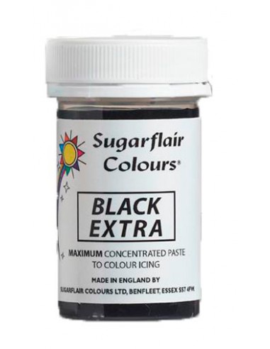 Colorante en Pasta Negro Extra Sugarflair 25 gr