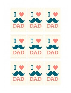 Papel azúcar I Love Dad para galletas