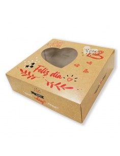 Caja para tarta Feliz Día 28 cm con ventana