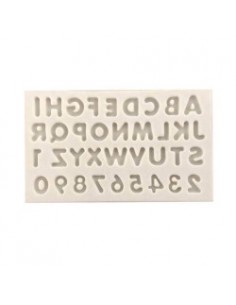 Molde de silicona letras y números 2