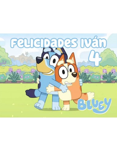 Papel de azúcar Bluey personalizado