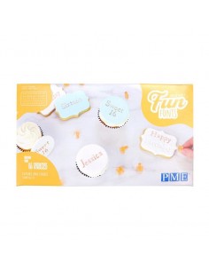 Marcadores letras galletas y cupcakes PME Collection 2