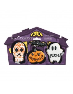 Set 4 Cortadores Halloween ScrapCooking