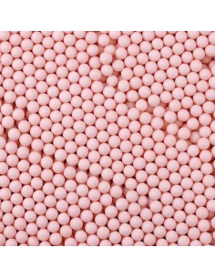 Perlas comestibles rosa pastel mate 7mm