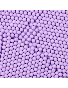 Perlas comestibles púrpura pastel mate 7mm