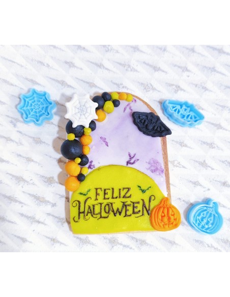 Set 8 Mini Cortadores Halloween con marcador