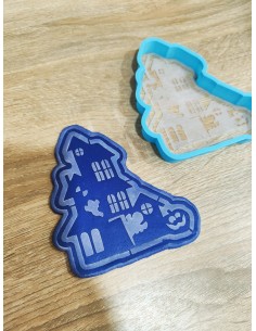 Cortador + stencil Casa Encantada 2