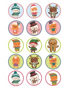 Papel de azúcar Navidad