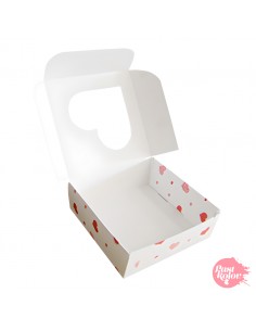 Caja reversible corazones cuadrada 10 cm 2