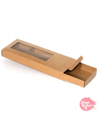 Caja para turrón kraft 25,5 cm