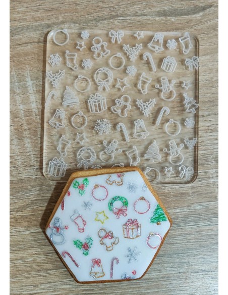 Sello dibujos Navideños para galletas