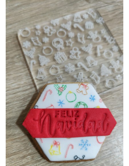 Sello dibujos Navideños para galletas