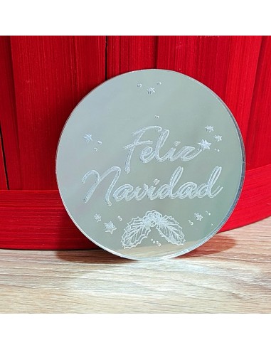 Círculo acrílico Feliz Navidad