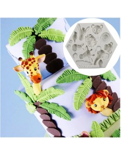 molde silicona animales de la selva 2