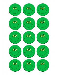 Papel comestible El Grinch para galletas