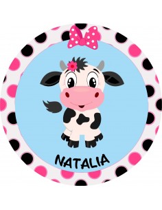 Papel comestible Vaca personalizado