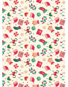 Papel comestible fondo Navideño