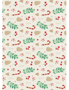 Papel comestible fondo Bastón de Caramelo
