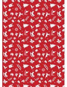Papel comestible fondo Navideño