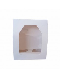 Caja 2 Cupcakes Alta Con Ventana