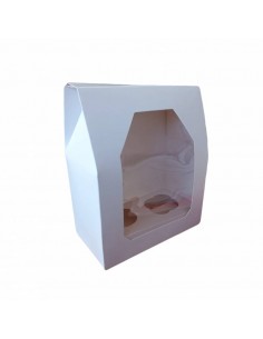 Caja 2 Cupcakes Alta Con Ventana 2
